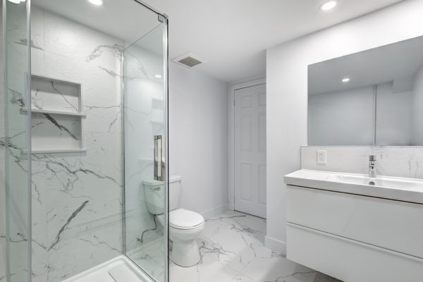 Basement Bathroom Installation in Rochester